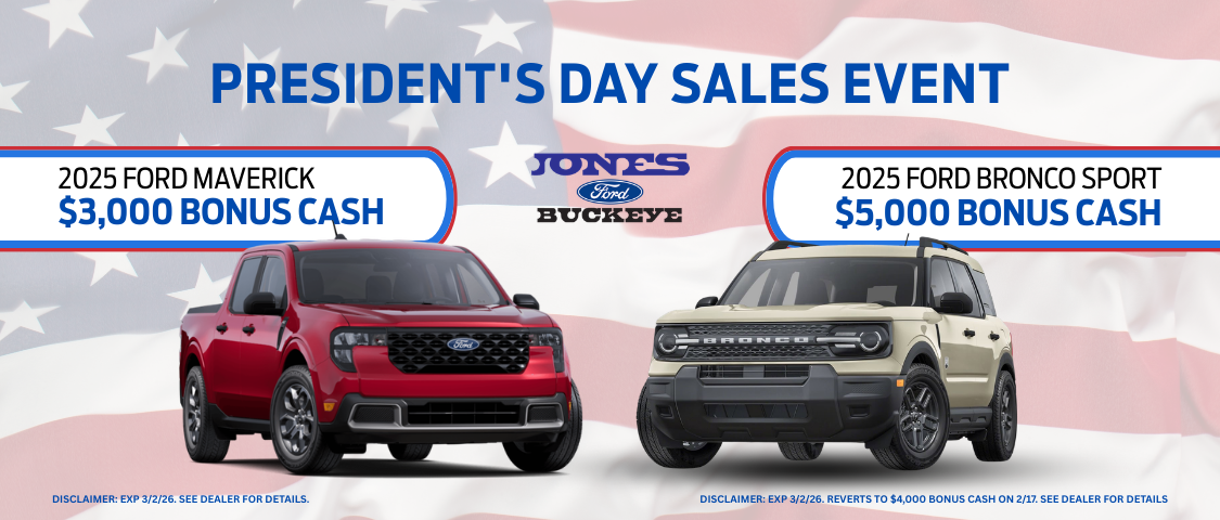 President's Sales Event, 2025 Maverick and Bronco Sport