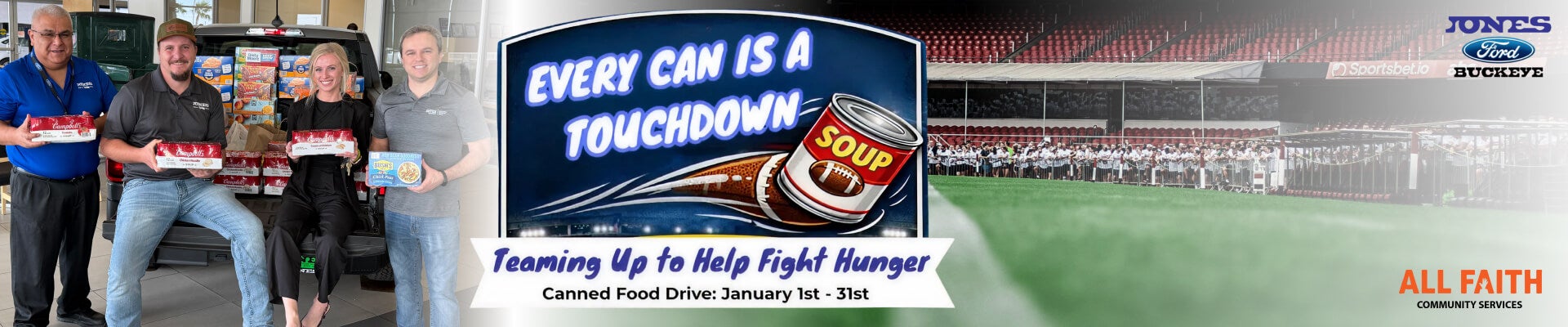 Annual Canned Food Drive At Jones Ford Buckeye