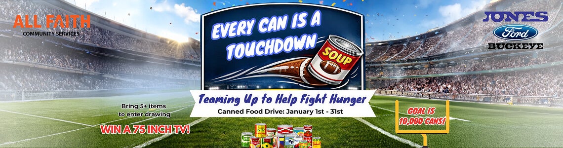 Important Info About Our Canned Food Drive at Ford Buckeye, AZ