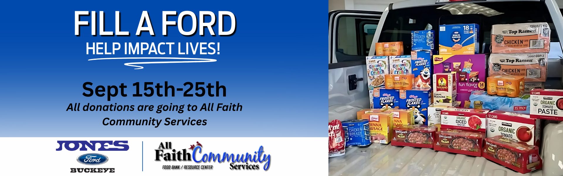Jones Ford Buckeye Food Drive